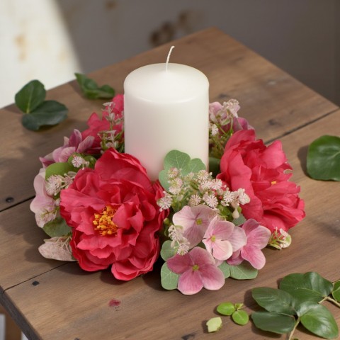 GIROCANDELA PEONIA D25 FUXIA 2